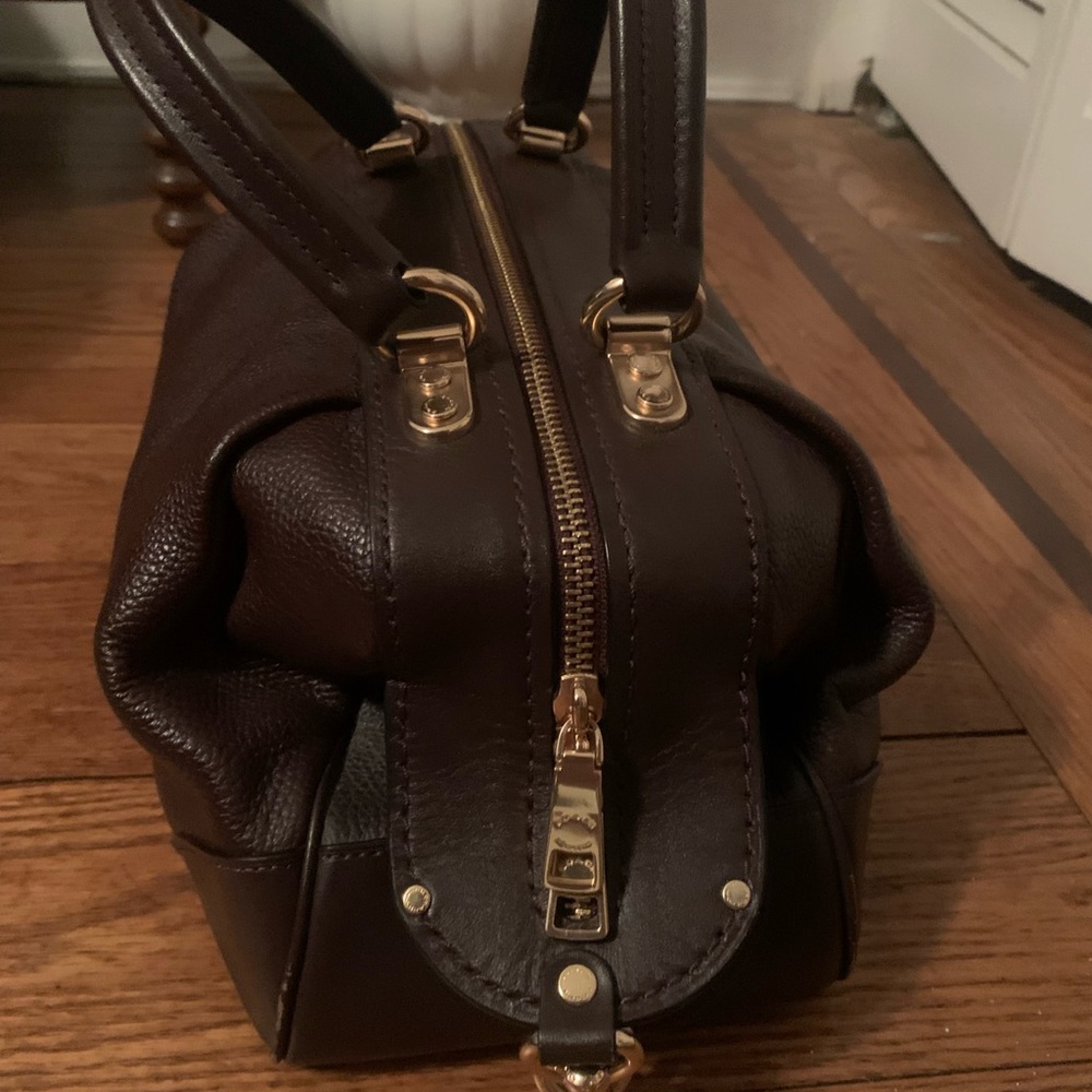 Coach Oxblood Colored Lane Satchel Gem